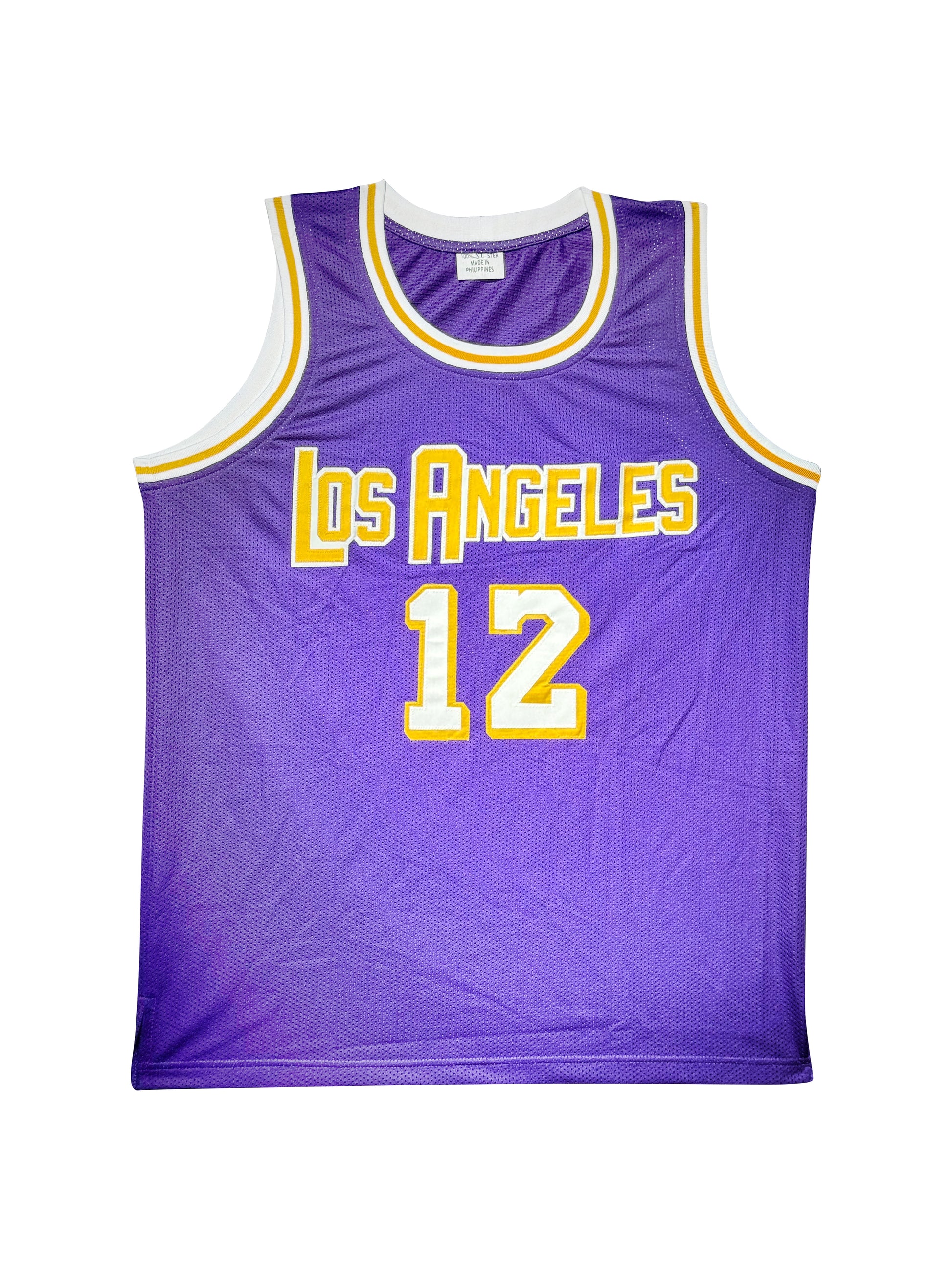 Maillot Custom Exterieur Los Angeles Lakers signe par Vlade Divac  certifie par Beckett authentic-signatures
