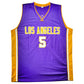 Maillot Custom Exterieur Los Angeles Lakers signe par Robert Horry  et certifie par Beckett
