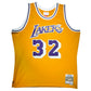 Maillot "5XChamp"Authentique Mitchell and Ness  Los Angeles Lakers signe par Magic Johnson certifie par Beckett