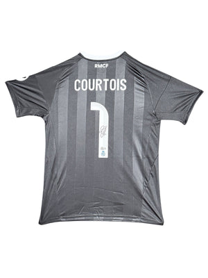 Maillot Authentique Real Madrid signé par Thibault Courtois et certifié par beckett authentic-signatures
