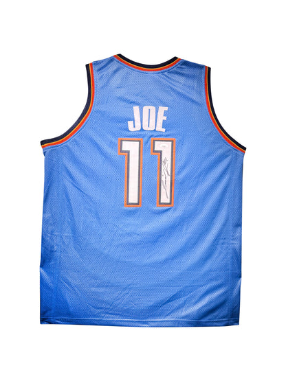 Maillot Custom Domicile  OKC Thunder signe par Isaiah Joe  certifie par JSA
