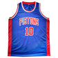 Maillot Custom Detroit Pistons signe par Dennis rodman certifie par JSA authentic-signatures