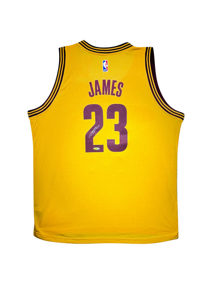 Maillot Authentique Domicile Cleveland Cavaliers signe par Lebron James certifie par Upper Deck authentic-signatures
