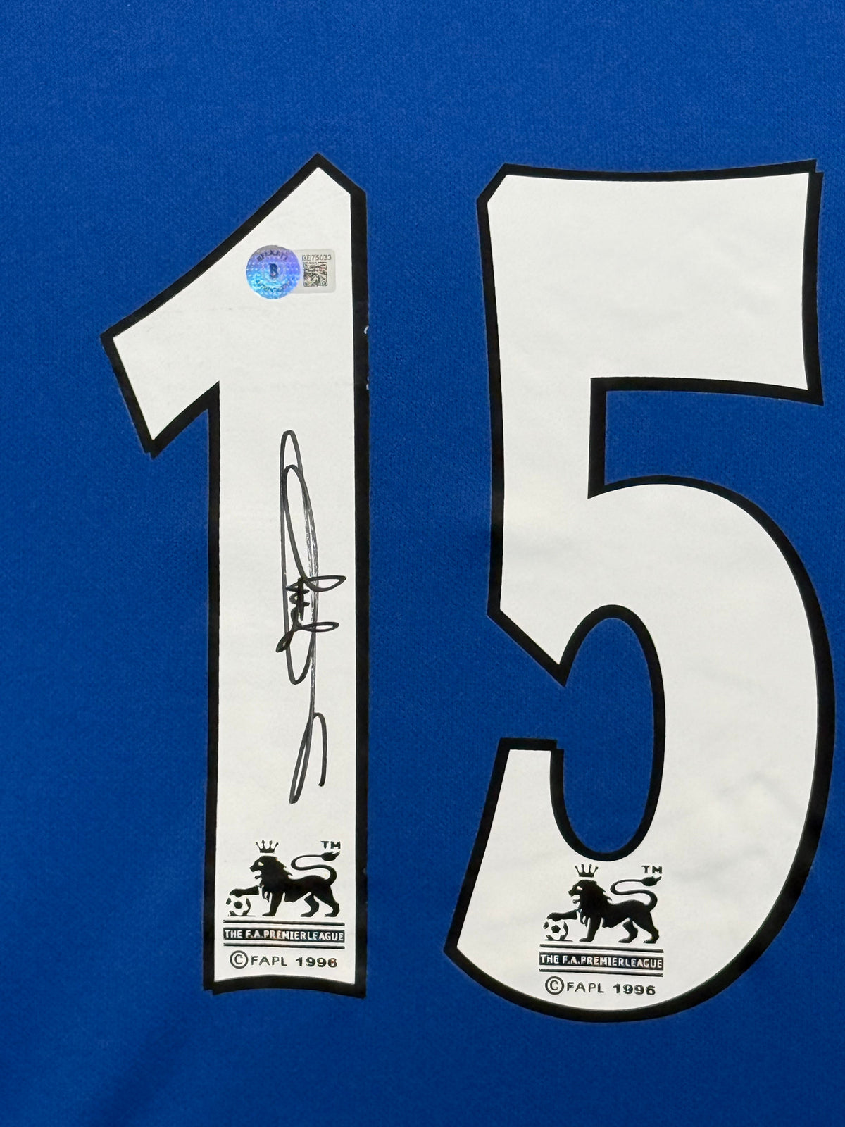 Didier Drogba Signed Authentic Chelsea Jersey, Certified by Beckett authentic-signatures Football Authentic Signatures