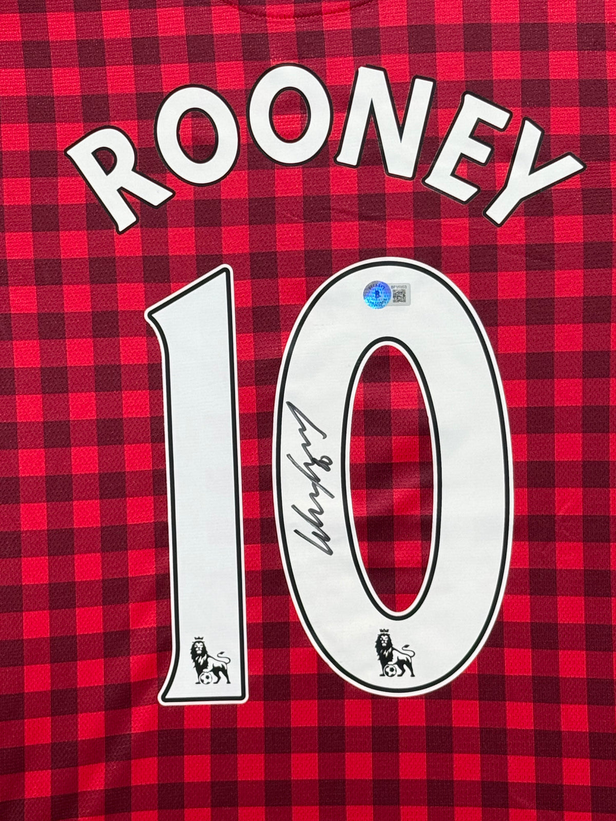 Wayne Rooney Signed Authentic Manchester United Jersey, Certified by Beckett authentic-signatures Football Authentic Signa...