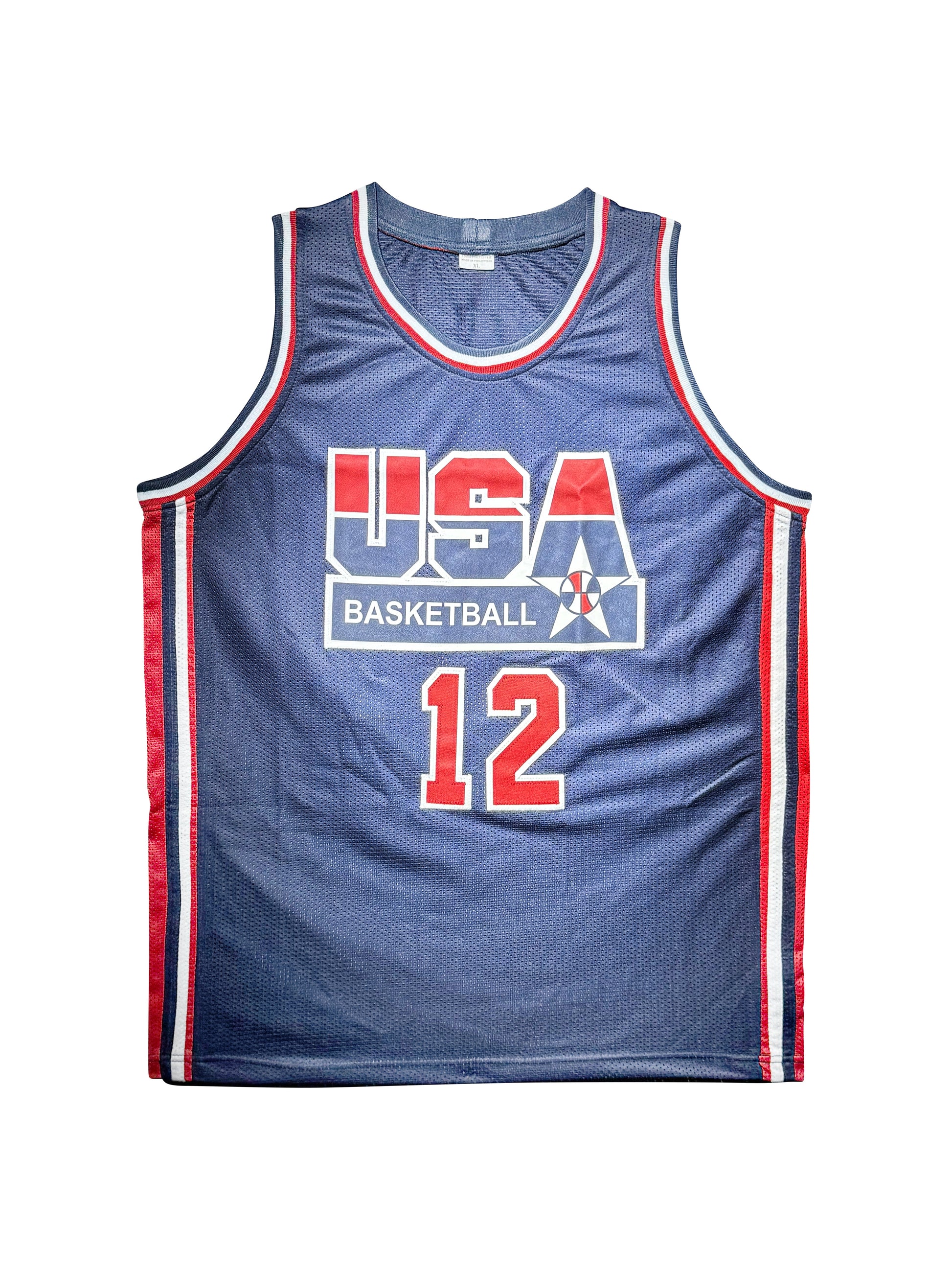 Maillot Custom Exterieur Team USA Edition Championnat du Monde FIBA 1994 signe par Dominique Wilkins et certifie par PSA authentic-signatures