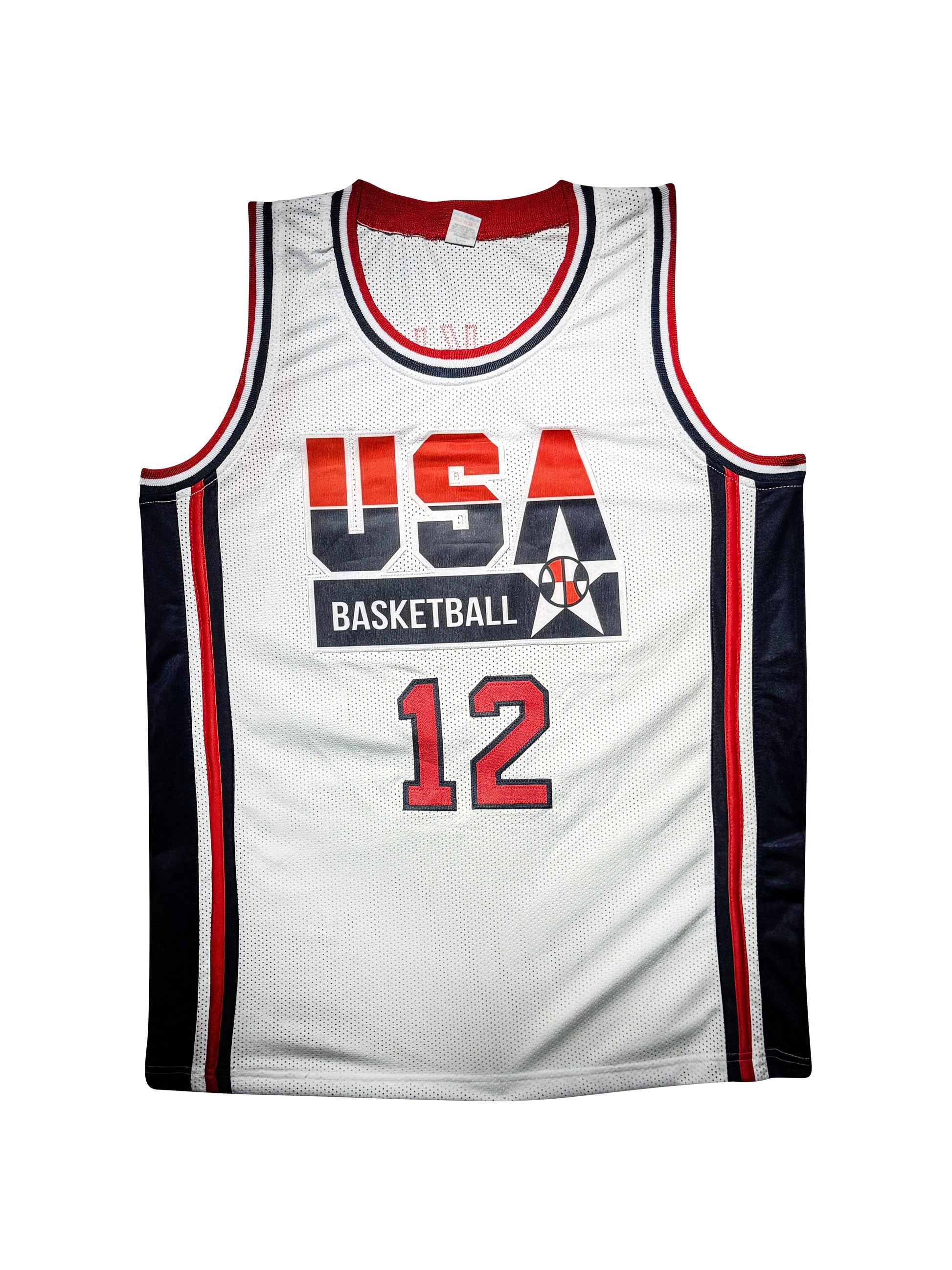 Maillot Custom Domicile Team USA Edition Championnat du Monde FIBA 1994 signe par Dominique Wilkins et certifie par JSA authentic-signatures
