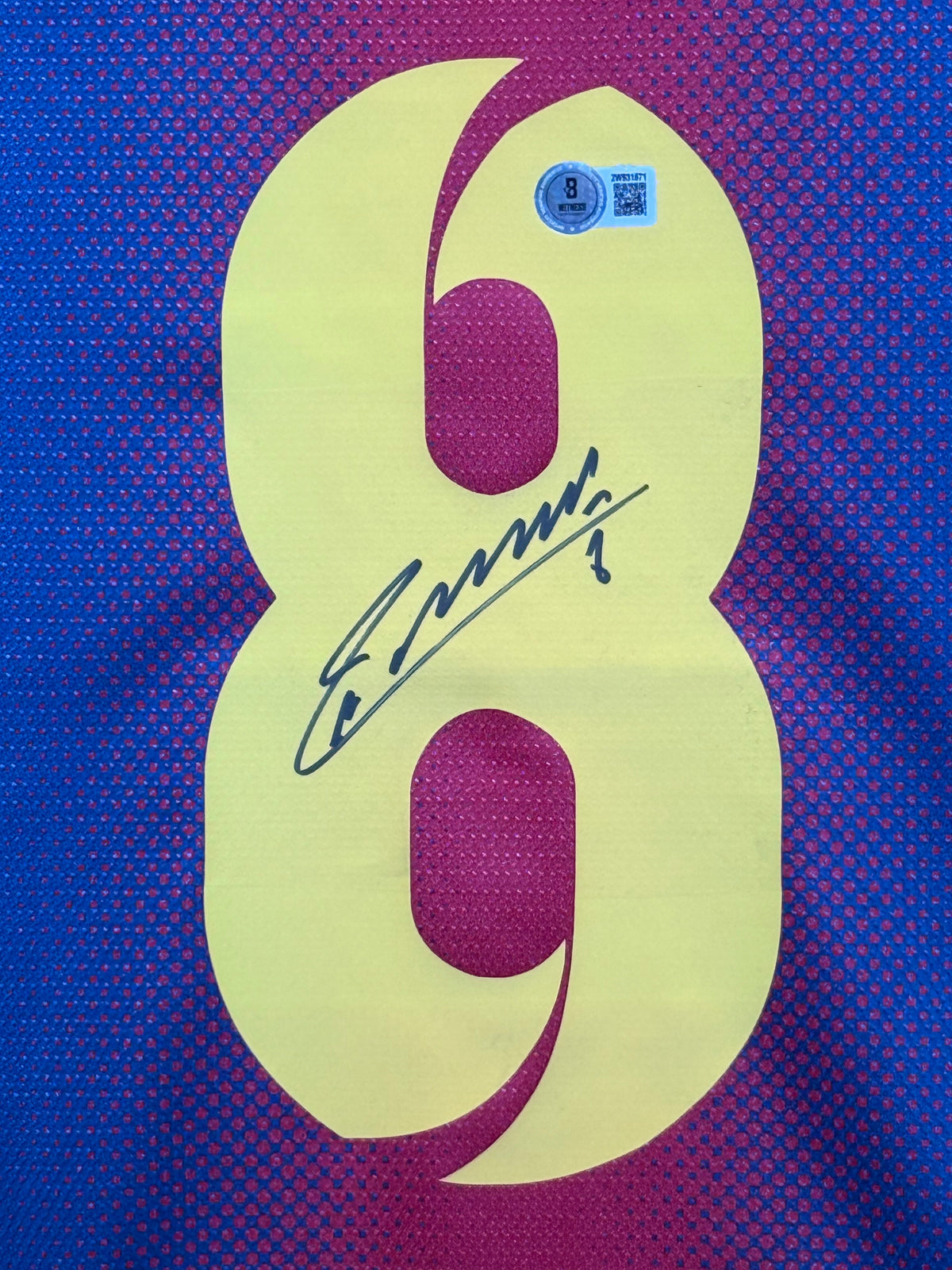 Andres Iniesta Signed Authentic 2012-2013 FC Barcelona Jersey, Certified by Beckett authentic-signatures Football Authenti...