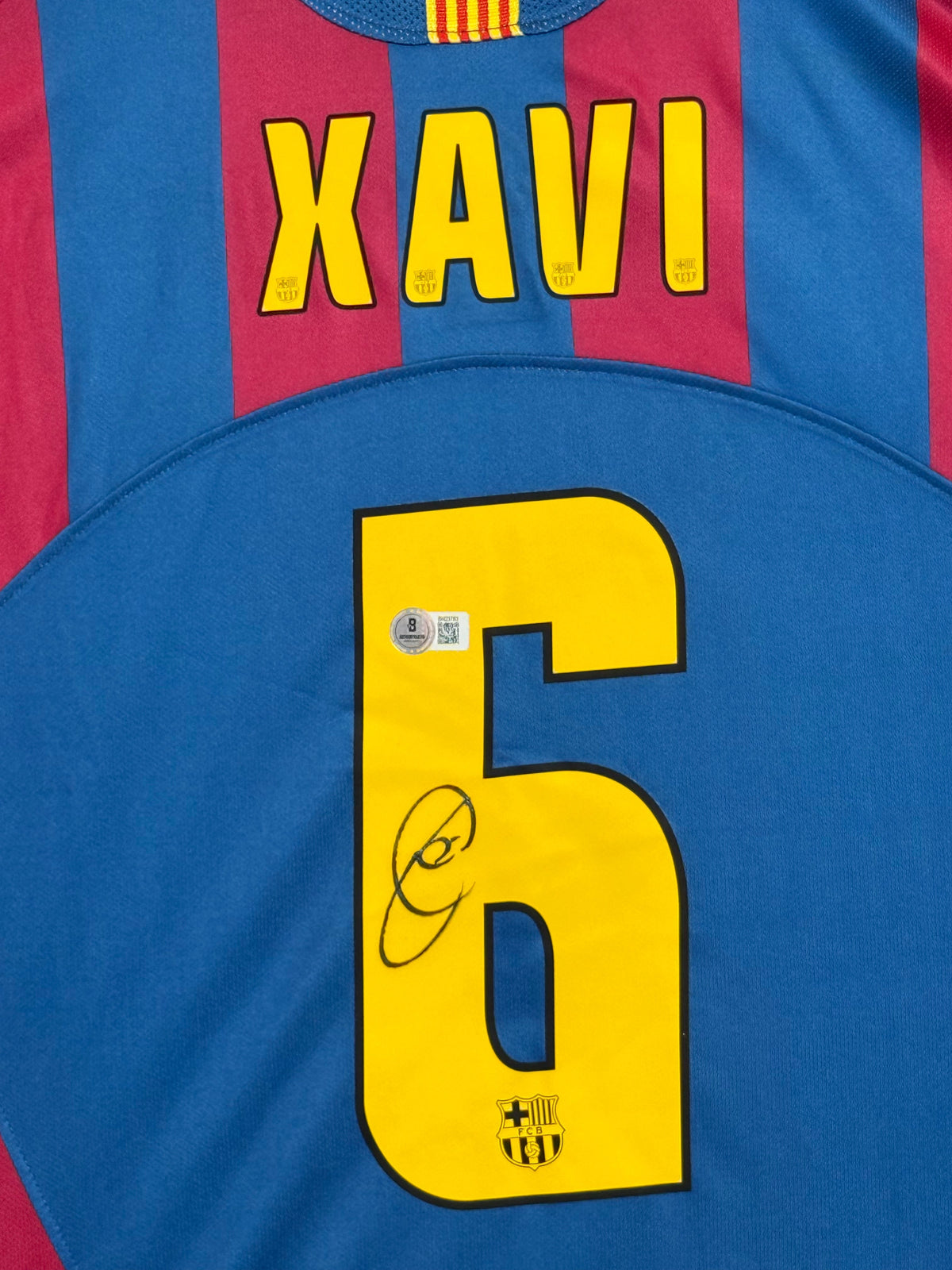 Xavi Hernadez Signed Authentic Champions League Final 2006 Fc barcelona Jersey, Certified by Beckett authentic-signatures ...