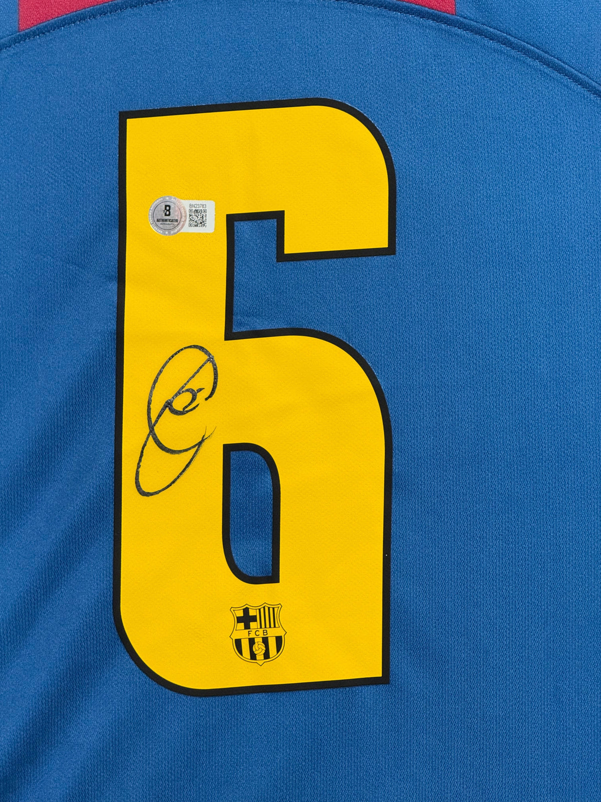 Xavi Hernadez Signed Authentic Champions League Final 2006 Fc barcelona Jersey, Certified by Beckett authentic-signatures ...
