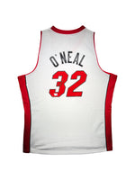 Maillot Authentique Mitchell and Ness Miami Heat signe par Shaquille O 'Neal certifie par Fanatics authentic-signatures