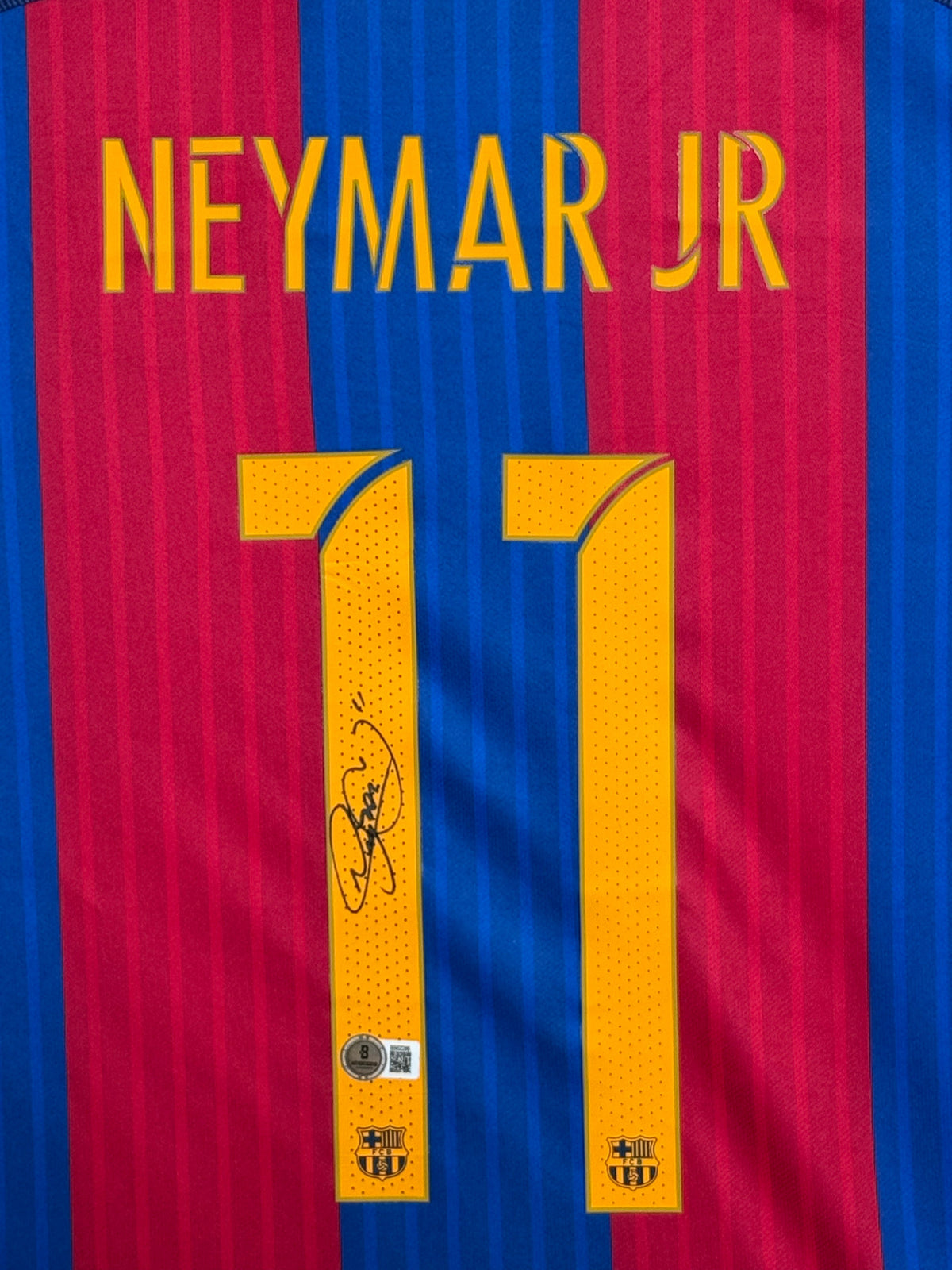 Neymar Jr Signed Authentic 2016-17 FC Barcelona Jersey, Certified by Beckett authentic-signatures Football Authentic Signa...
