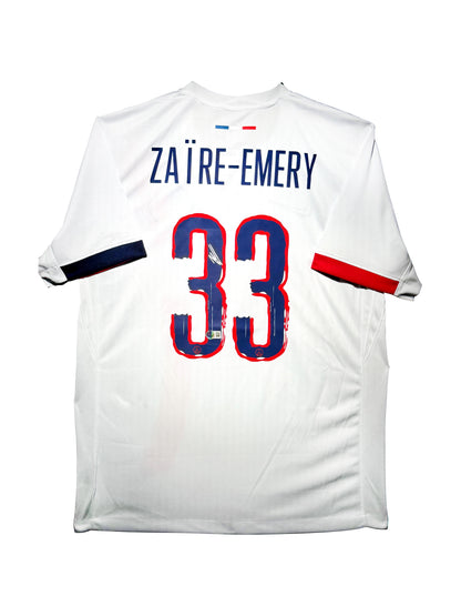 Maillot Exterieur signe par ZAIRE-EMERY Paris Saint Germain 2024-25 Certifié par Beckett authentic-signatures