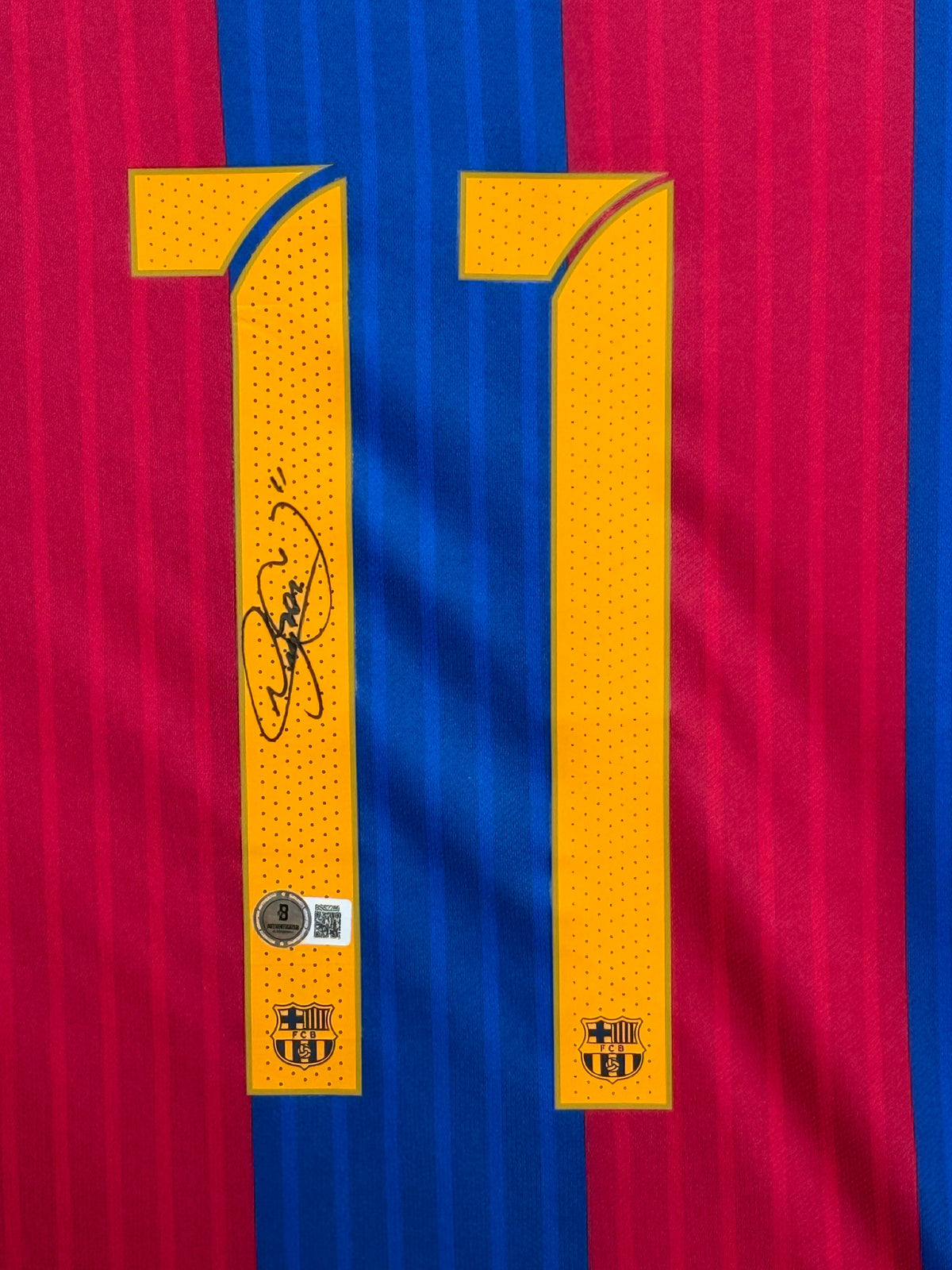 Neymar Jr Signed Authentic 2016-17 FC Barcelona Jersey, Certified by Beckett authentic-signatures Football Authentic Signa...