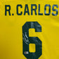 Roberto Carlos Signed Authentic World Cup 2002 Brazil Jersey, Certified by Beckett authentic-signatures Football Authentic...