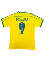 Maillot Authentique Brazil Finale Coupe du Monde 1998 signé par Ronaldo Nazario  et certifié par Beckett authentic-signatures