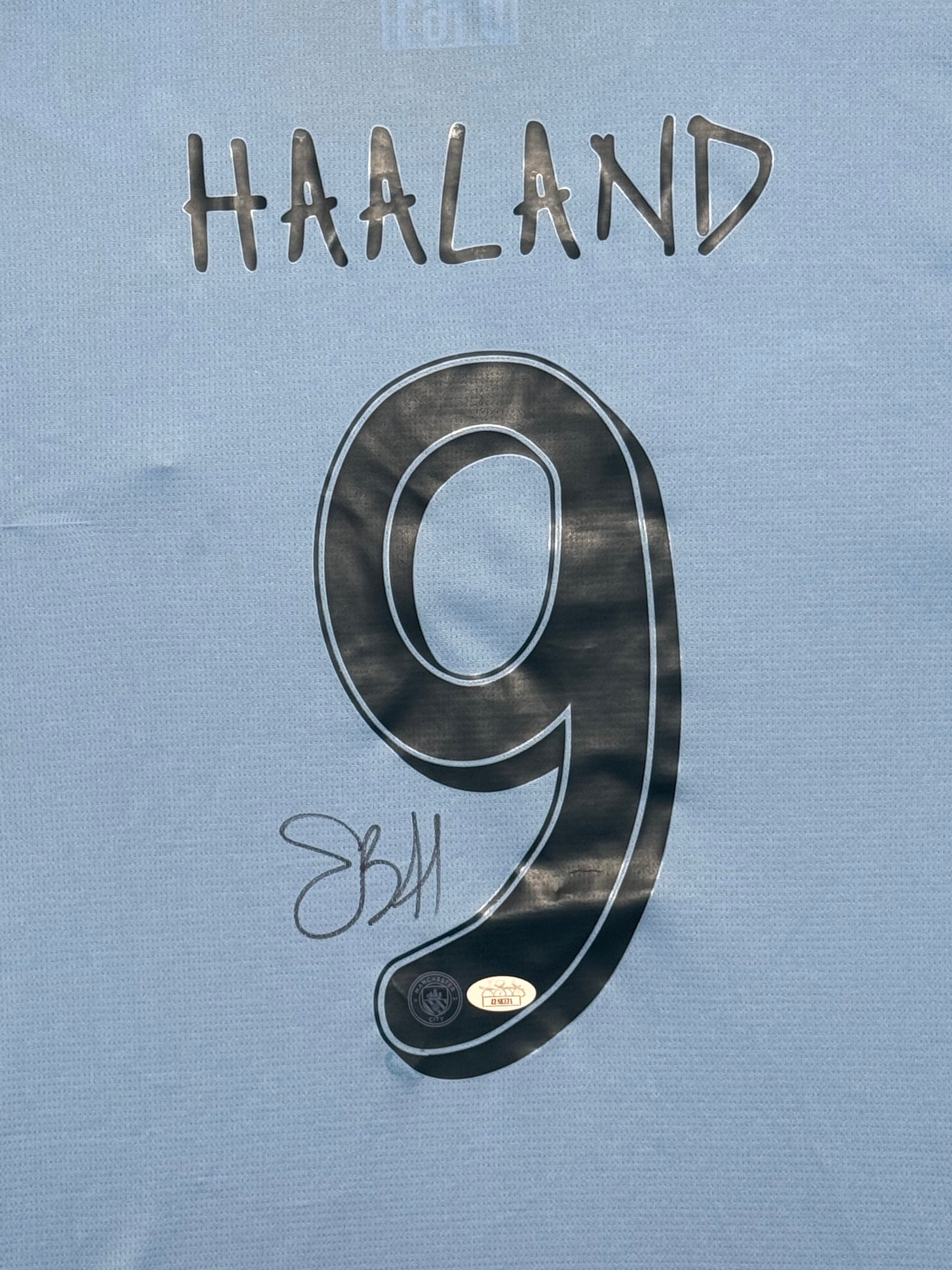 Maillot Authentique Manchester City signé par Erling Haaland et certifié par Beckett authentic-signatures