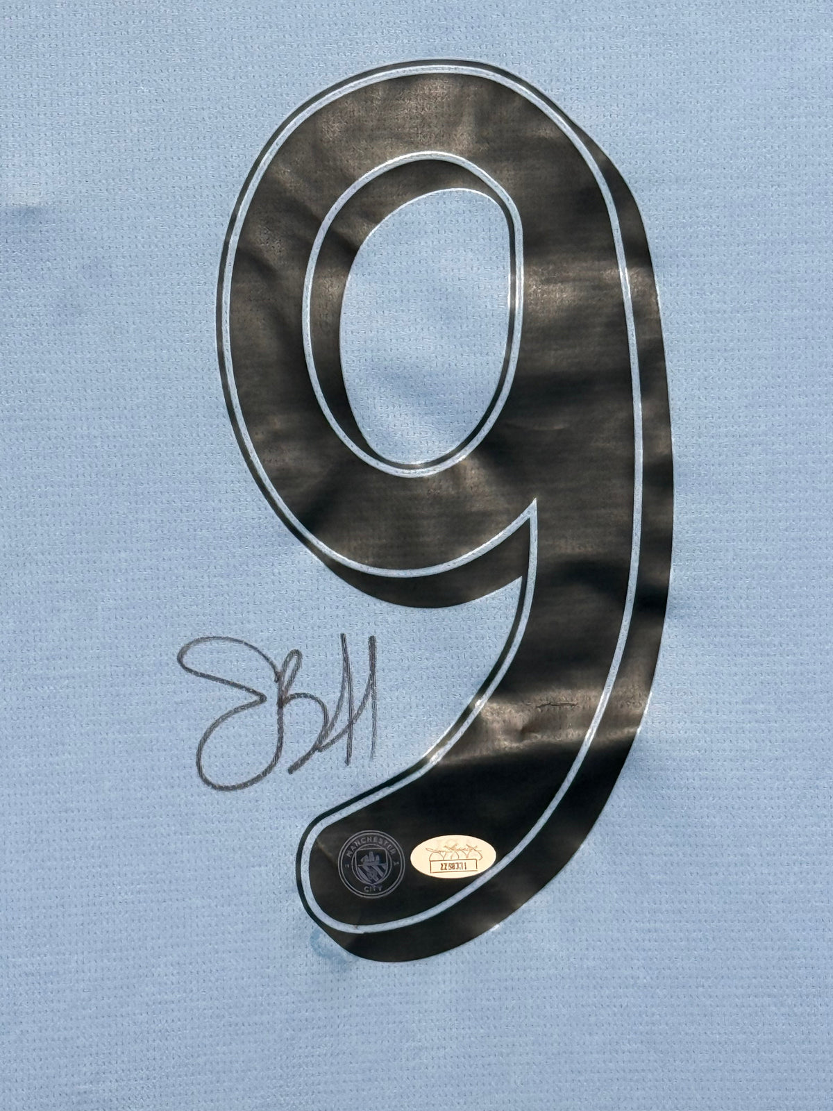 Erling Haaland Signed Authentic Manchester City Jersey, Certified by Beckett authentic-signatures Football Authentic Signa...