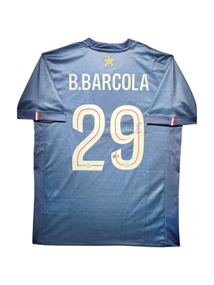 Maillot ETOILE Domicile signe par Bradley BARCOLA Paris Saint Germain 2025-26 Certifié par Beckett