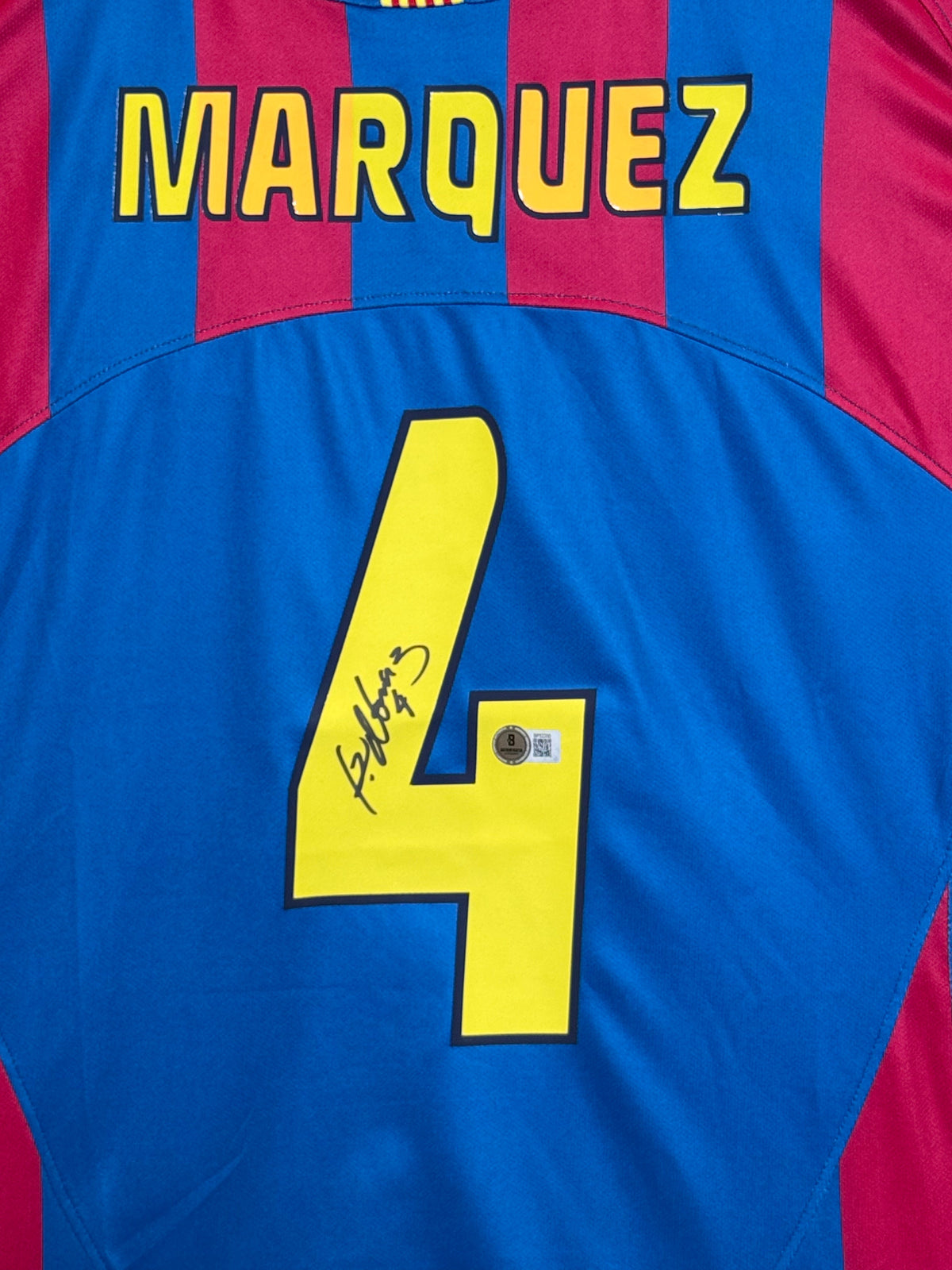 Rafael Marquez Signed Authentic Champions League Final 2006 Fc barcelona Jersey, Certified by Beckett authentic-signatures...