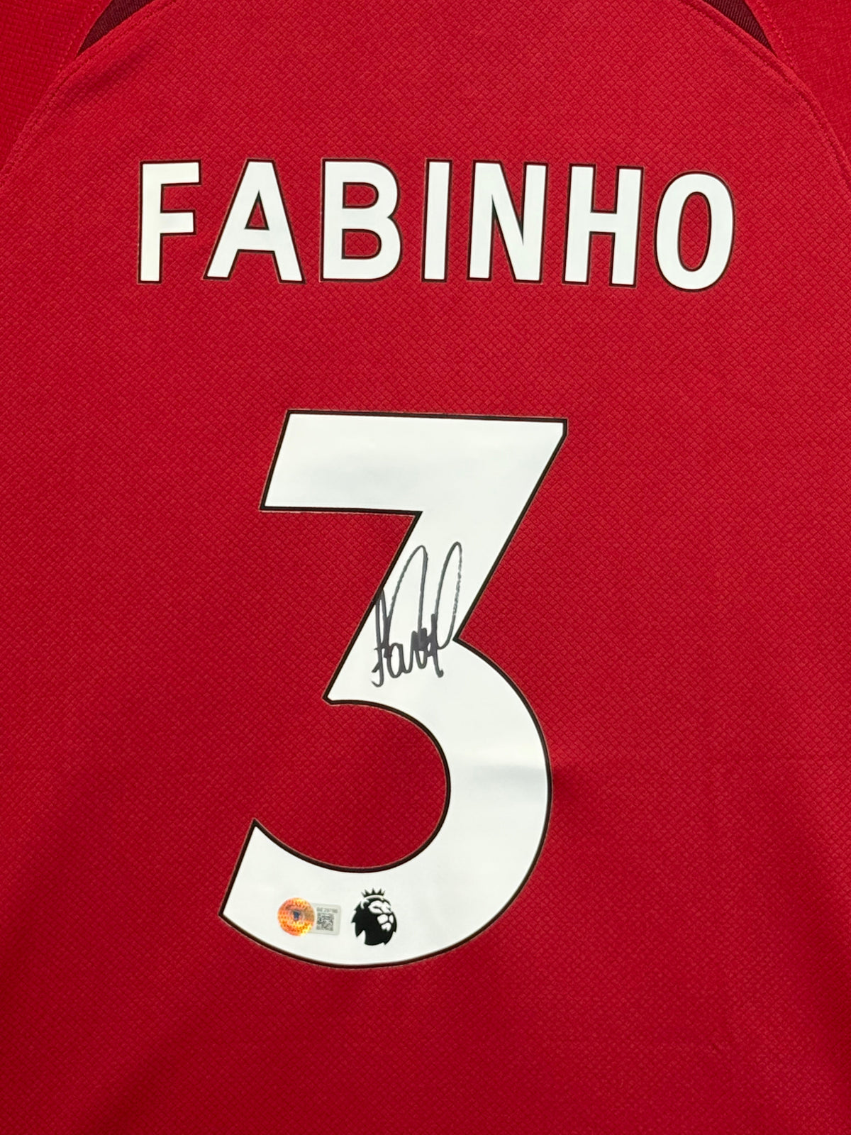 Fabinho Signed Authentic Liverpool Jersey, Certified by Beckett authentic-signatures Football Authentic Signatures