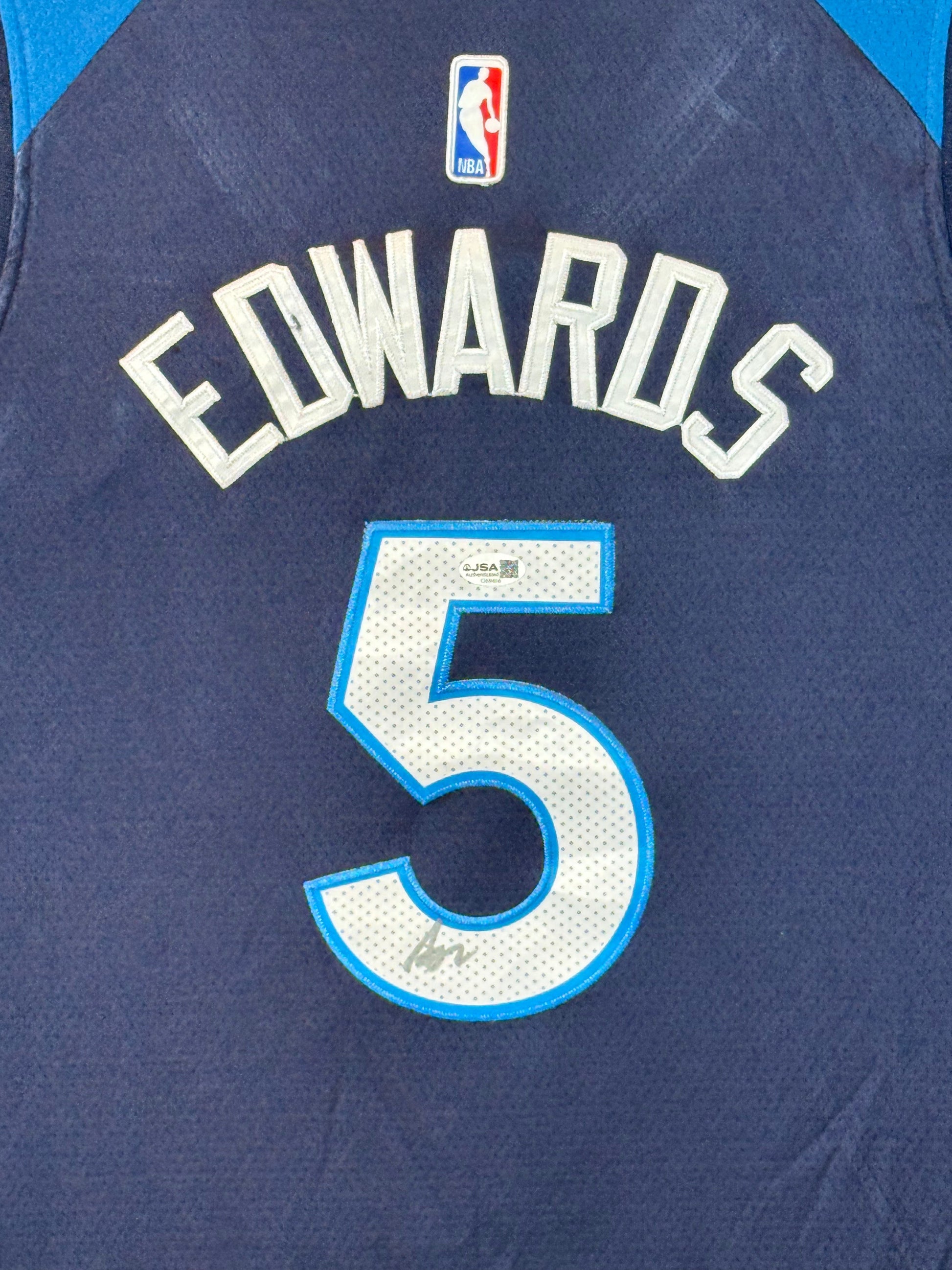Maillot Swingman Minnesta TIMBERWOLVES signé par Anthony EDWARDS et certifié par JSA authentic-signatures