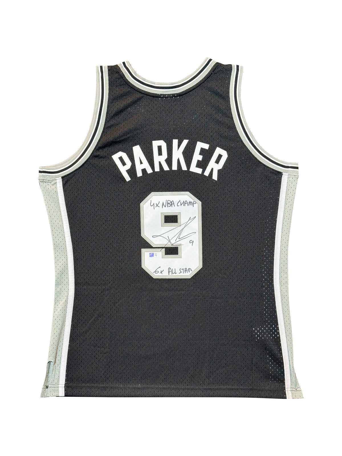 Tony Parker Signed Mitchell & Ness San Antonio Spurs Jersey authentic-signatures NBA Authentic Signatures