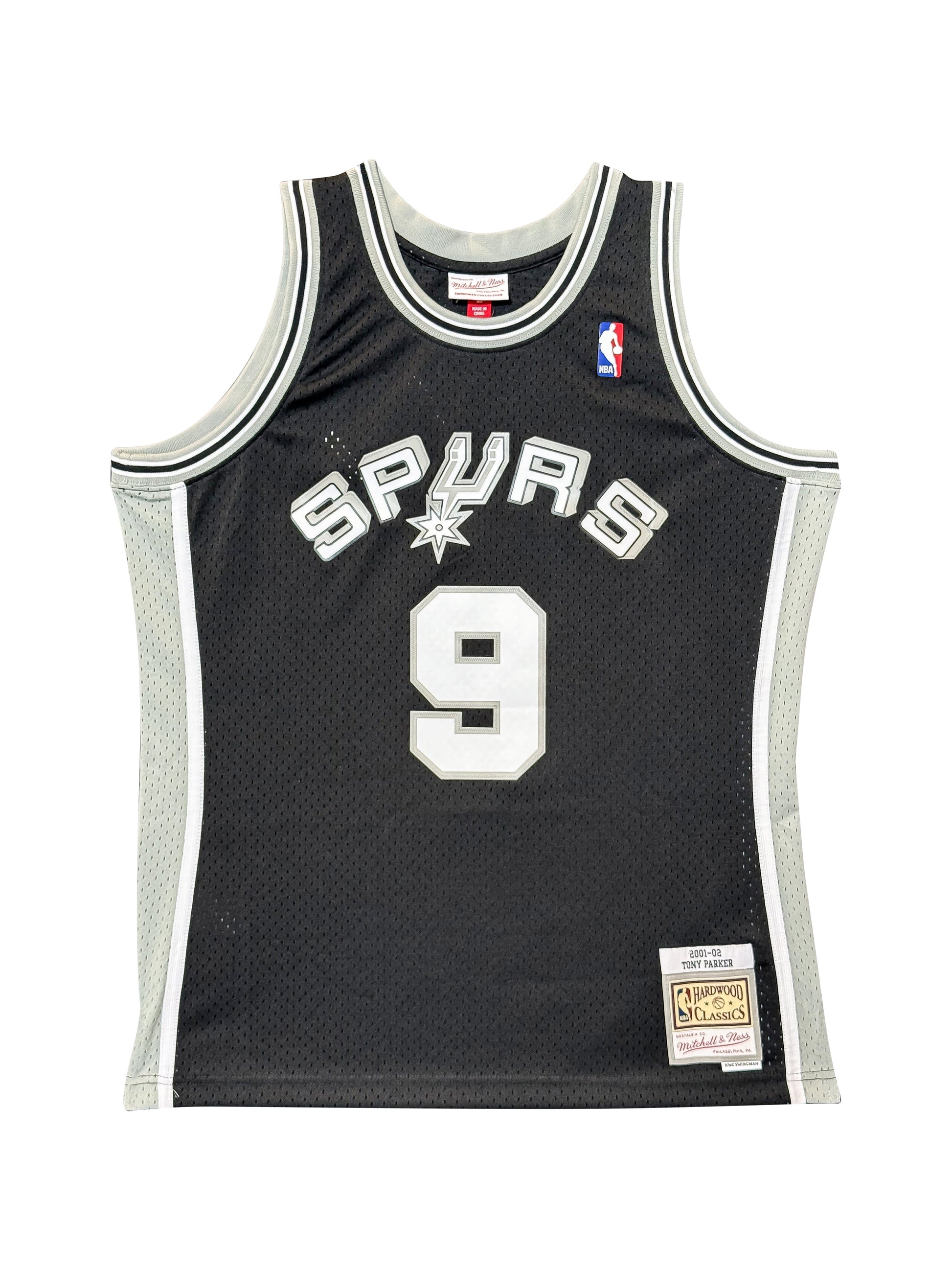 Maillot Mitchell and Ness San Antonio Spurs signé par TONY PARKER authentic-signatures