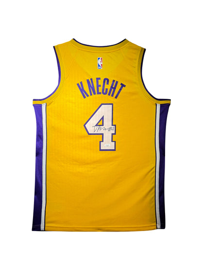 Maillot Authentique Domicile Los Angeles Lakers signe par Dalton Knecht certifie par JSA authentic-signatures