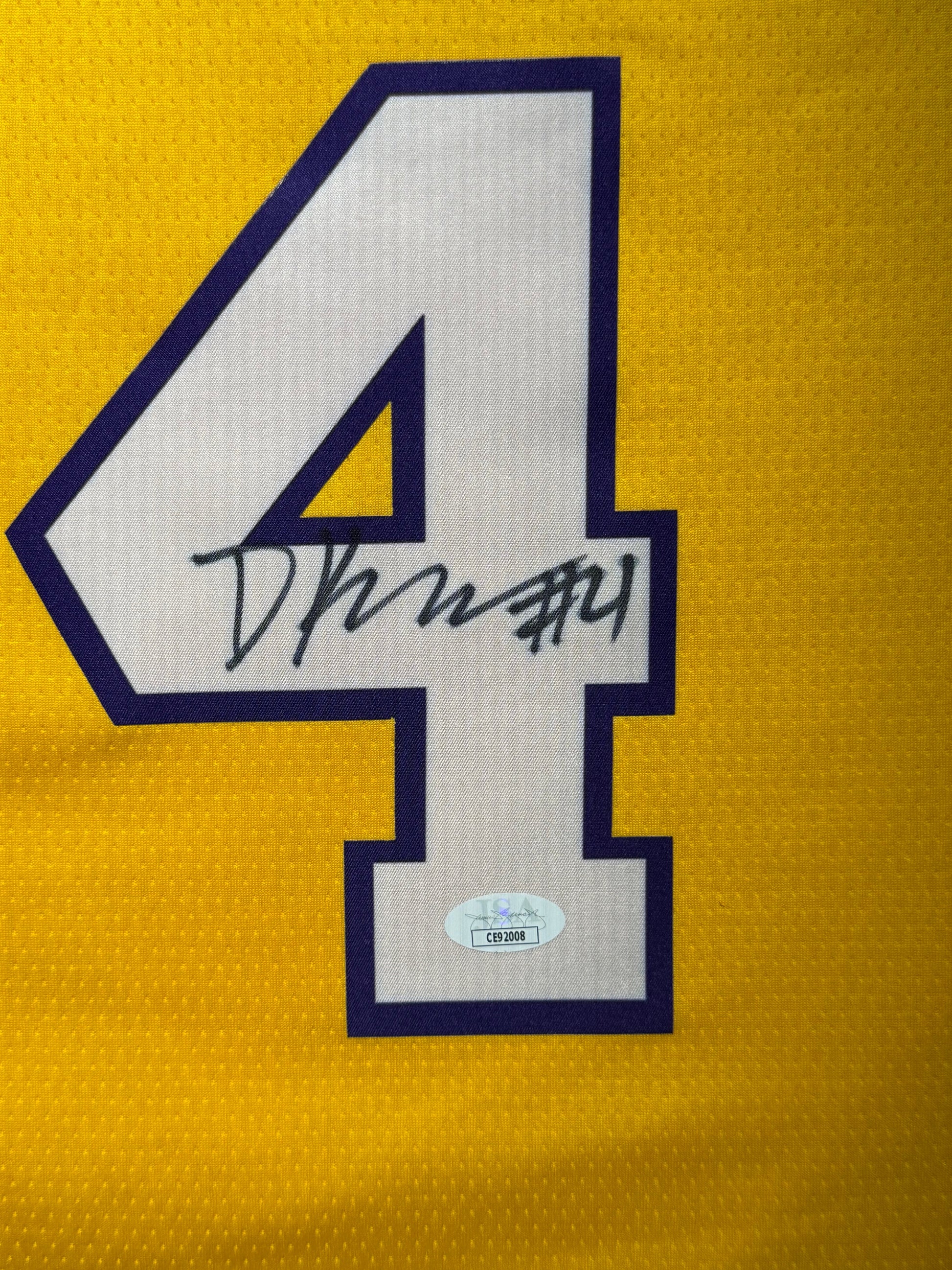 Maillot Authentique Domicile Los Angeles Lakers signe par Dalton Knecht certifie par JSA authentic-signatures
