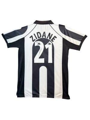 Maillot Authentique Juventus Turin signé par Zinedine Zidane et certifié par Beckett authentic-signatures