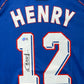 Maillot Authentique Equipe de France Finale Coupe du Monde 1998 signé par Thierry Henry et certifié par Beckett authentic-signatures