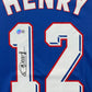 Maillot Authentique Equipe de France Finale Coupe du Monde 1998 signé par Thierry Henry et certifié par Beckett authentic-signatures
