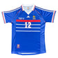 Maillot Authentique Equipe de France Finale Coupe du Monde 1998 signé par Thierry Henry et certifié par Beckett authentic-signatures