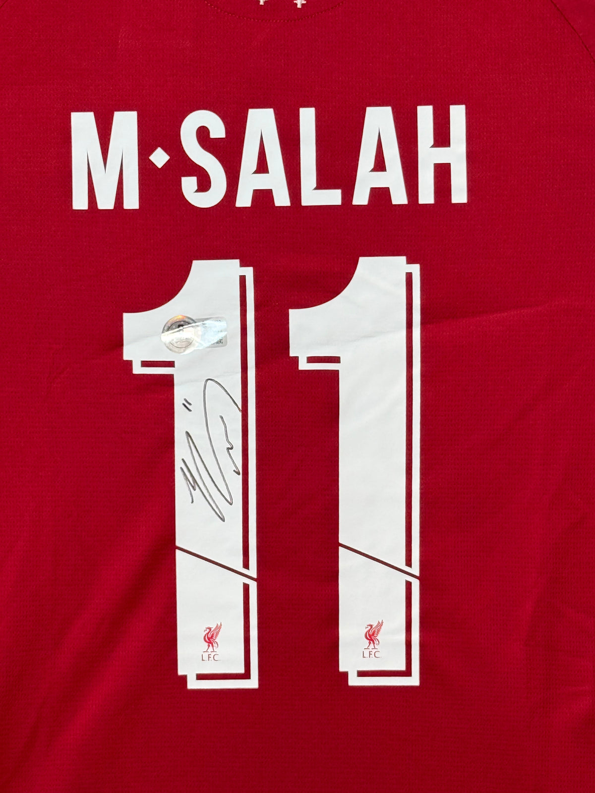 Mohamed Salah Signed Authentic Liverpool Jersey, Certified by Beckett authentic-signatures Football Authentic Signatures