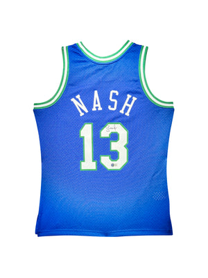 Maillot Authentique Mitchell and Ness  Dallas Mavericks signe par Steve Nash et certifie par Beckett