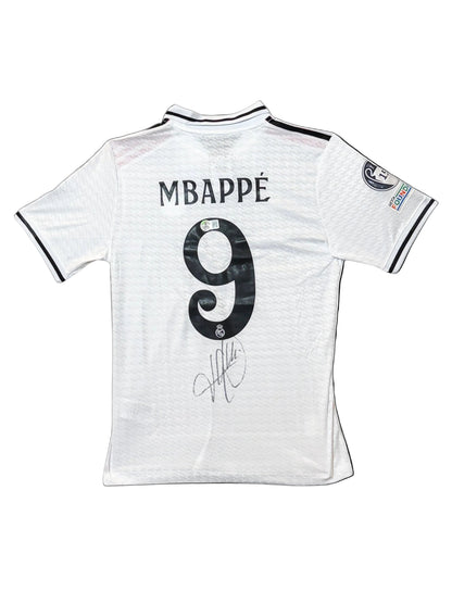 Kylian Mbappé Signed Authentic Real Madrid Jersey, Certified by Beckett authentic-signatures Football Authentic Signatures