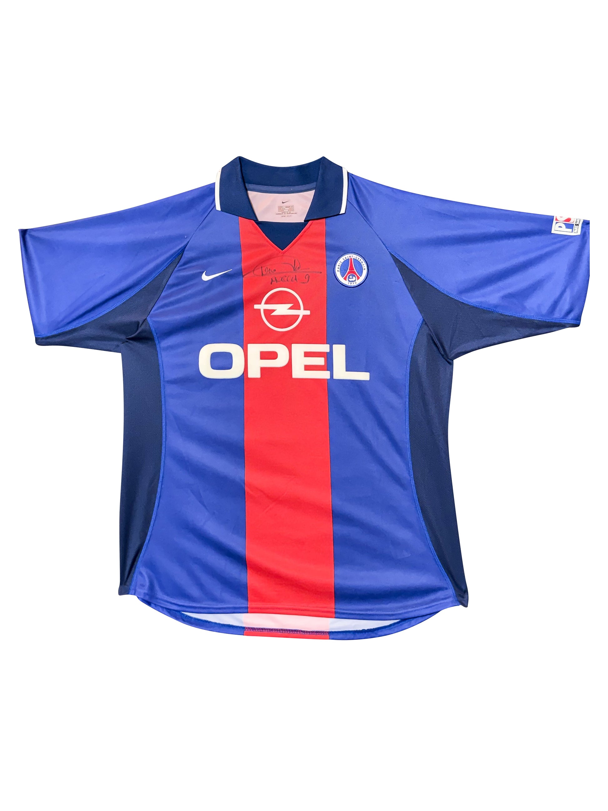 Maillot Authentique Paris Saint Germain signé par Nicolas Anelka er certifié par Pele Fondation authentic-signatures