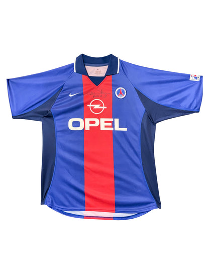 Maillot Authentique Paris Saint Germain signé par Nicolas Anelka er certifié par Pele Fondation authentic-signatures