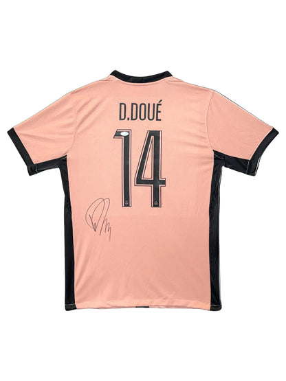 Désiré Doué Signed Authentic Paris Saint-Germain Jersey, Certified by JSA authentic-signatures Football Authentic Signatures