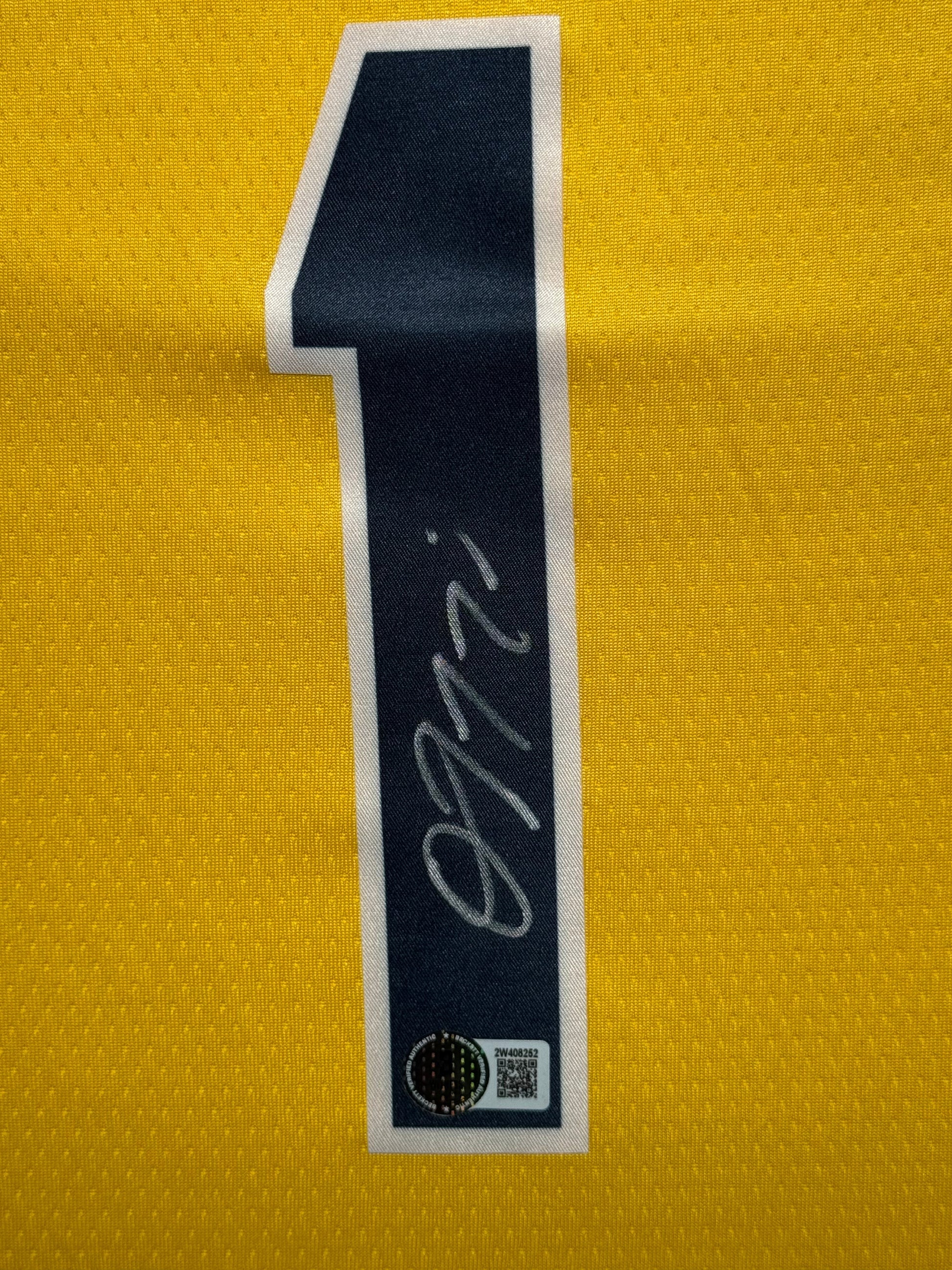 Maillot Custom Domicile Indiana Pacers signe par Obi Toppin certifie par Beckett authentic-signatures