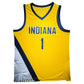 Maillot Custom Domicile Indiana Pacers signe par Obi Toppin certifie par Beckett