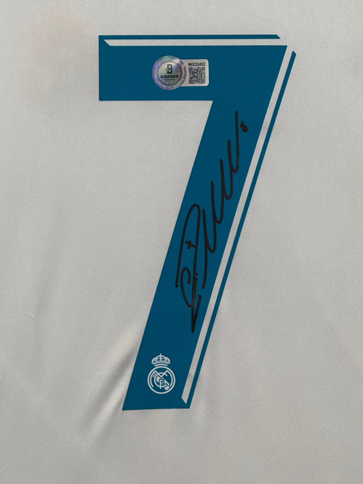 Cristiano Ronaldo Signed Authentic Champions League Final 2018 Real Madrid Jersey, Certified by Beckett authentic-signatur...