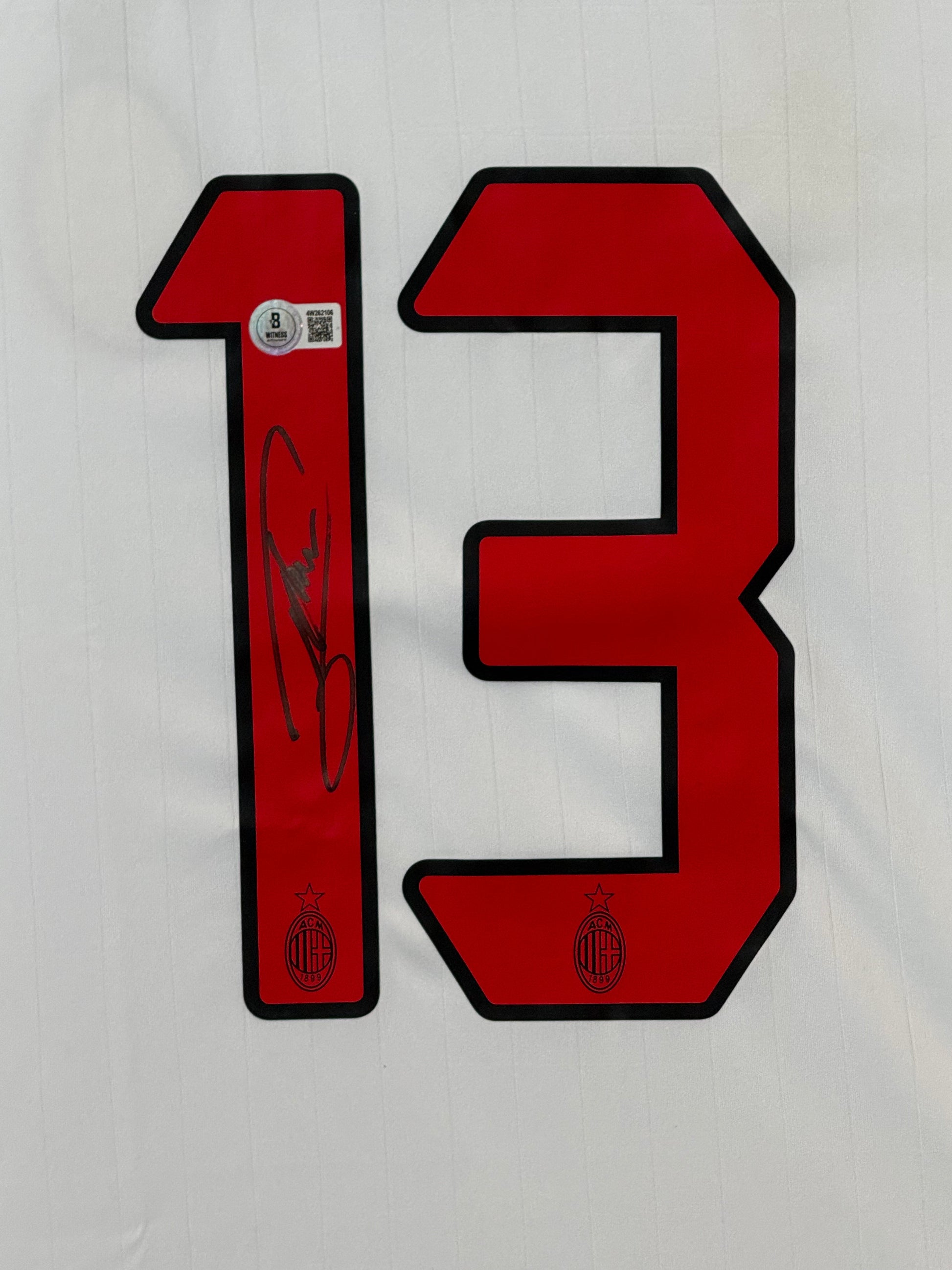Maillot Authentique Milan AC Finale Champions League 2007 signé par Alessandro Nesta et certifié par Beckett authentic-signatures