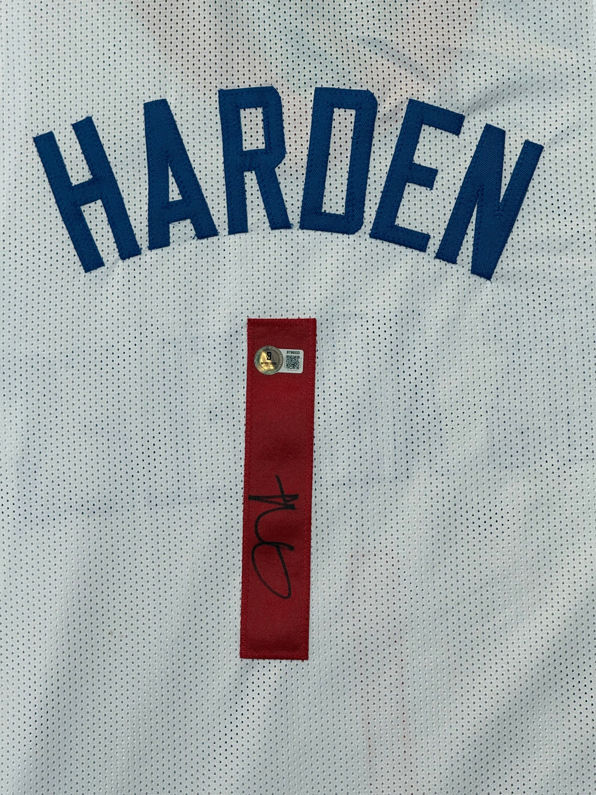 Maillot Custom Los Angeles CLIPPERS signé par James Harden et certifié par BECKETT authentic-signatures