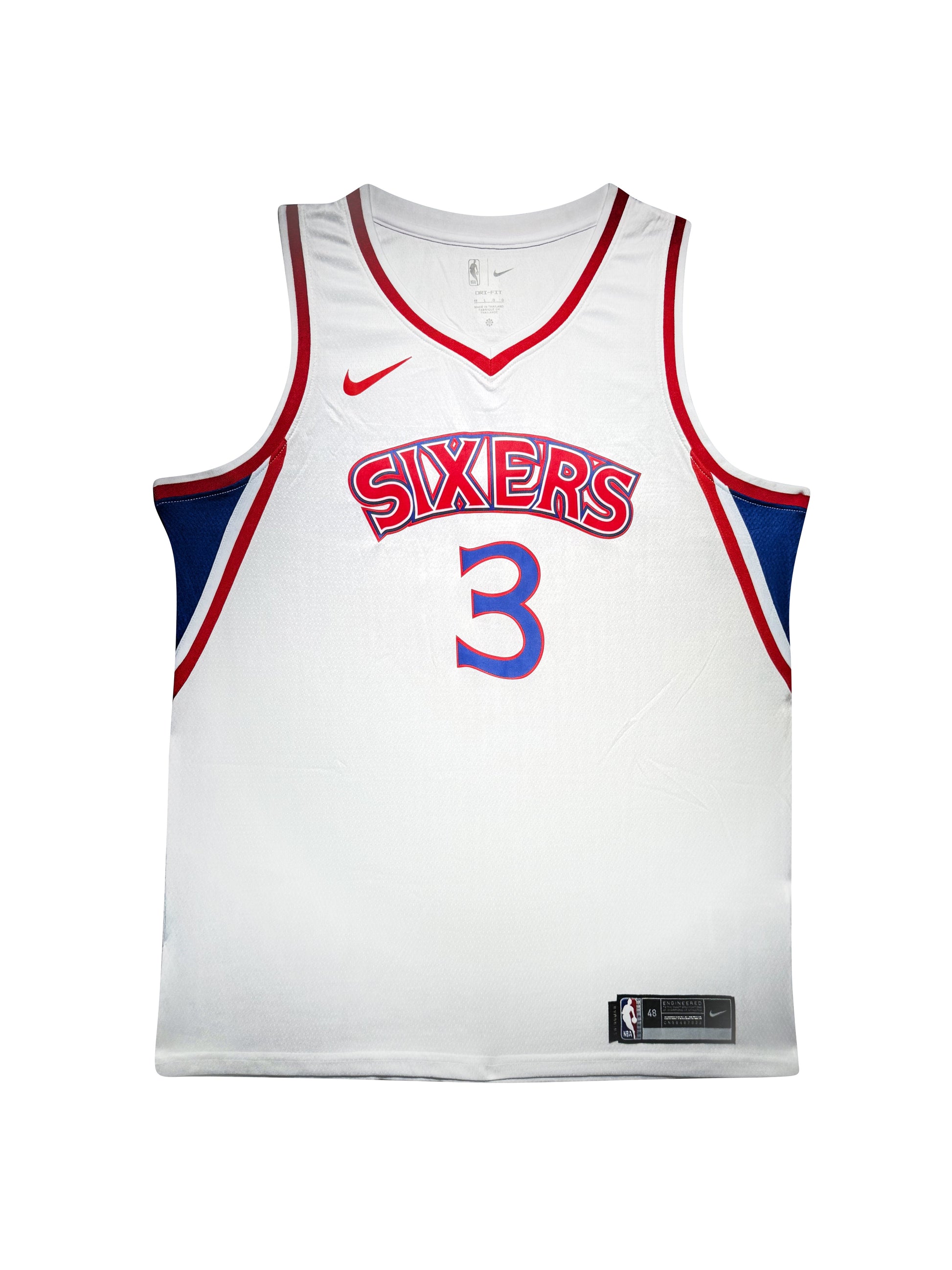 Maillot Authentique Domicile Philapelphia 76ers signe par Allen Iverson certifie par JSA authentic-signatures