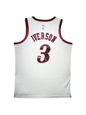 Maillot Authentique Domicile Philapelphia 76ers signe par Allen Iverson certifie par JSA