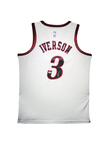 Maillot Authentique Domicile Philapelphia 76ers signe par Allen Iverson certifie par JSA authentic-signatures