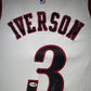Allen Iverson Signed Authentic Home Philadelphia 76ers Jersey, Certified by JSA authentic-signatures NBA Authentic Signatures