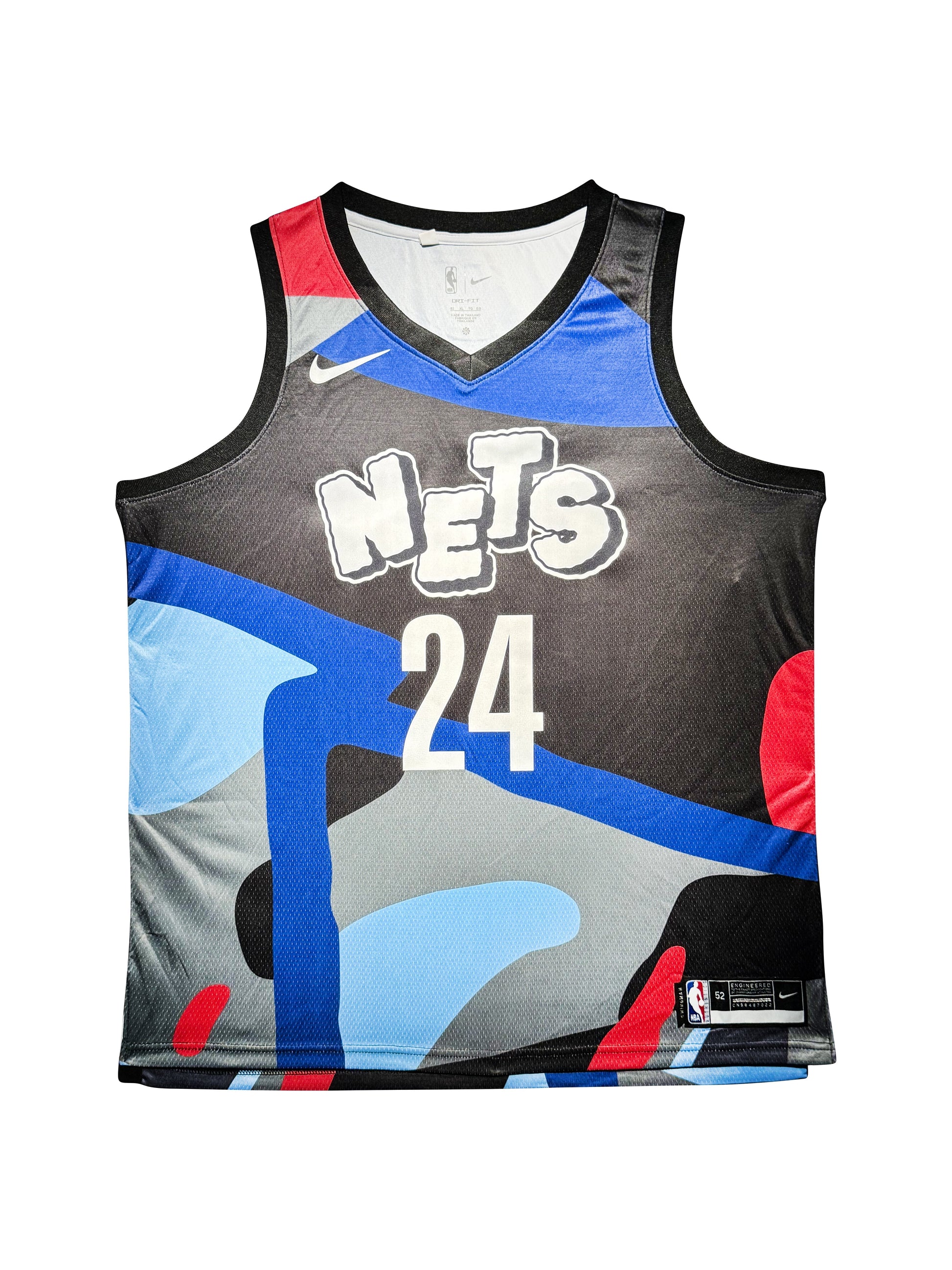 Maillot Authentique Brooklyn Nets signe par cam Thomas et certifie par JSA authentic-signatures